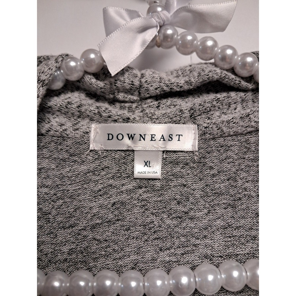 Womens Gray Down East Cardigan-size XL - Picture 2 of 4